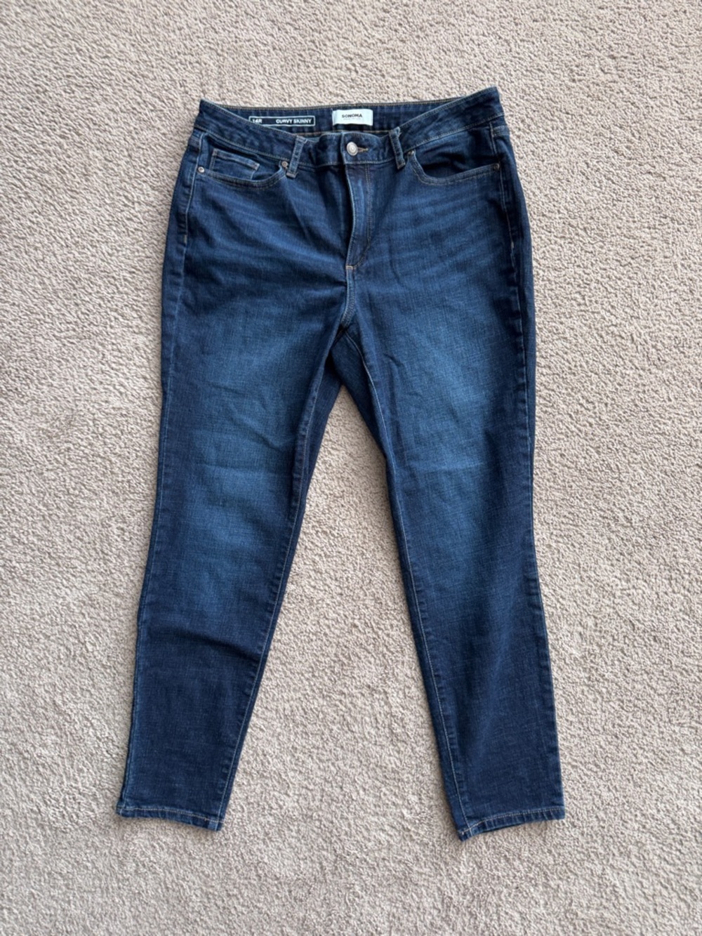 Sonoma Women's Dark Blue Skinny Jeans